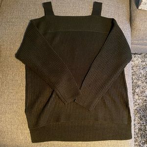 Cold shoulder sweater